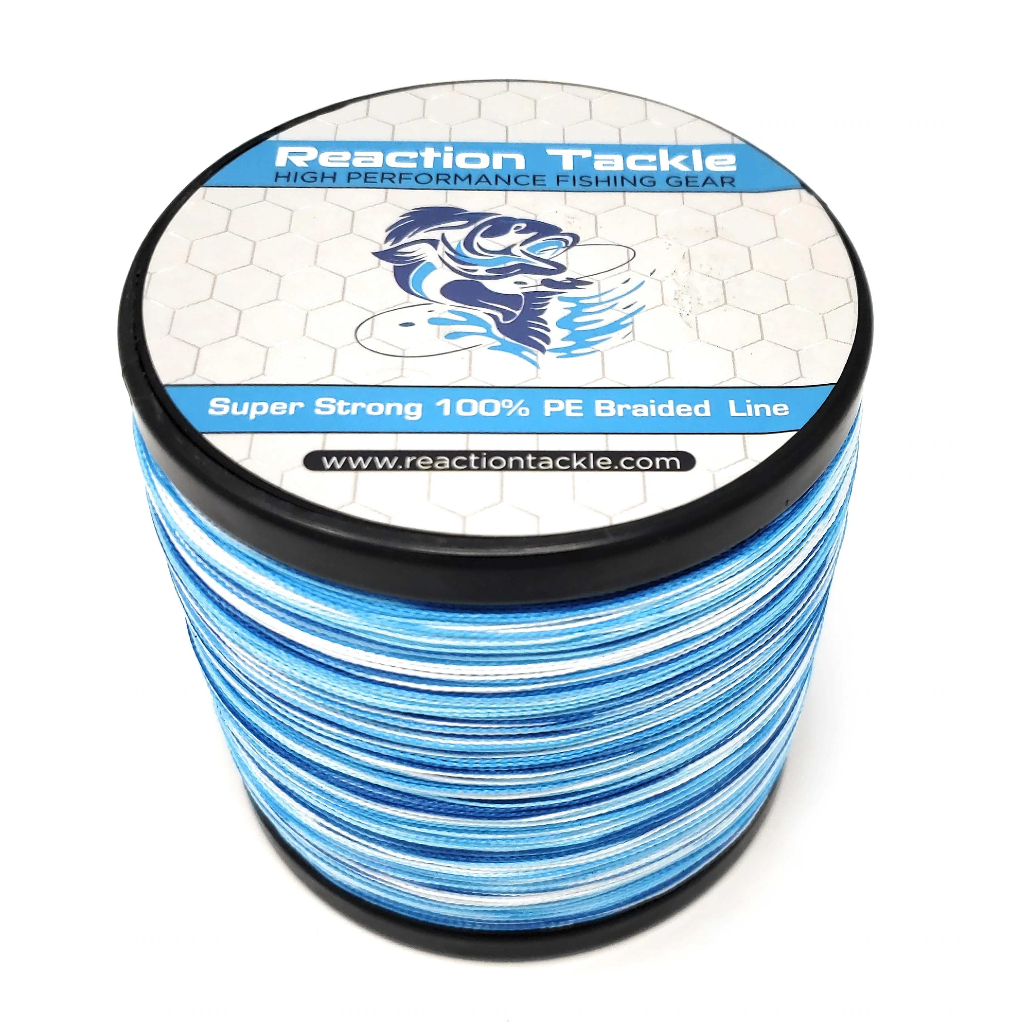  Reaction Tackle Hollow Core, 16 Strand Braided Fishing Line  Blue Camo - 50LB / 500yds : Sports & Outdoors