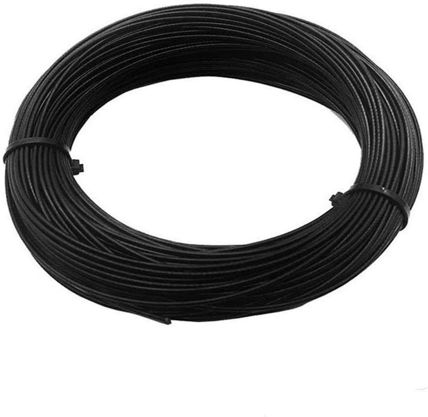 500 lb Vinyl Coated Stainless Steel 7x7 Strand Leader Cable 20ft